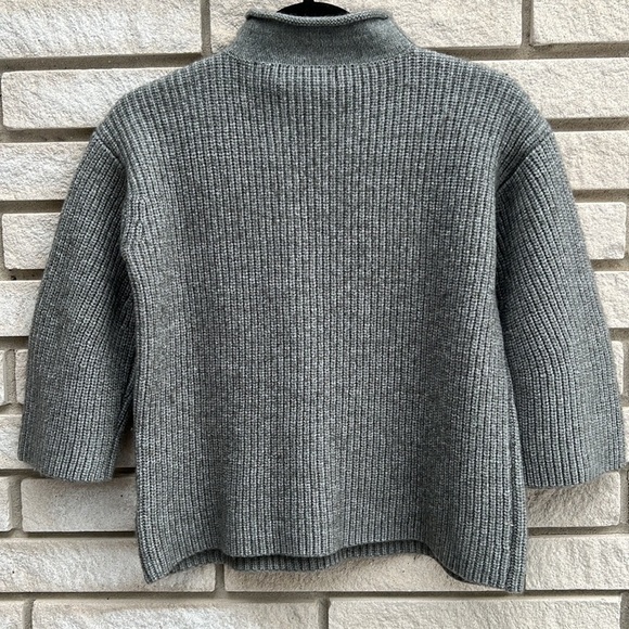 Ellen Tracy Wool Mock Neck Sweater with 3/4 Length Sleeves Size S - Picture 8 of 9